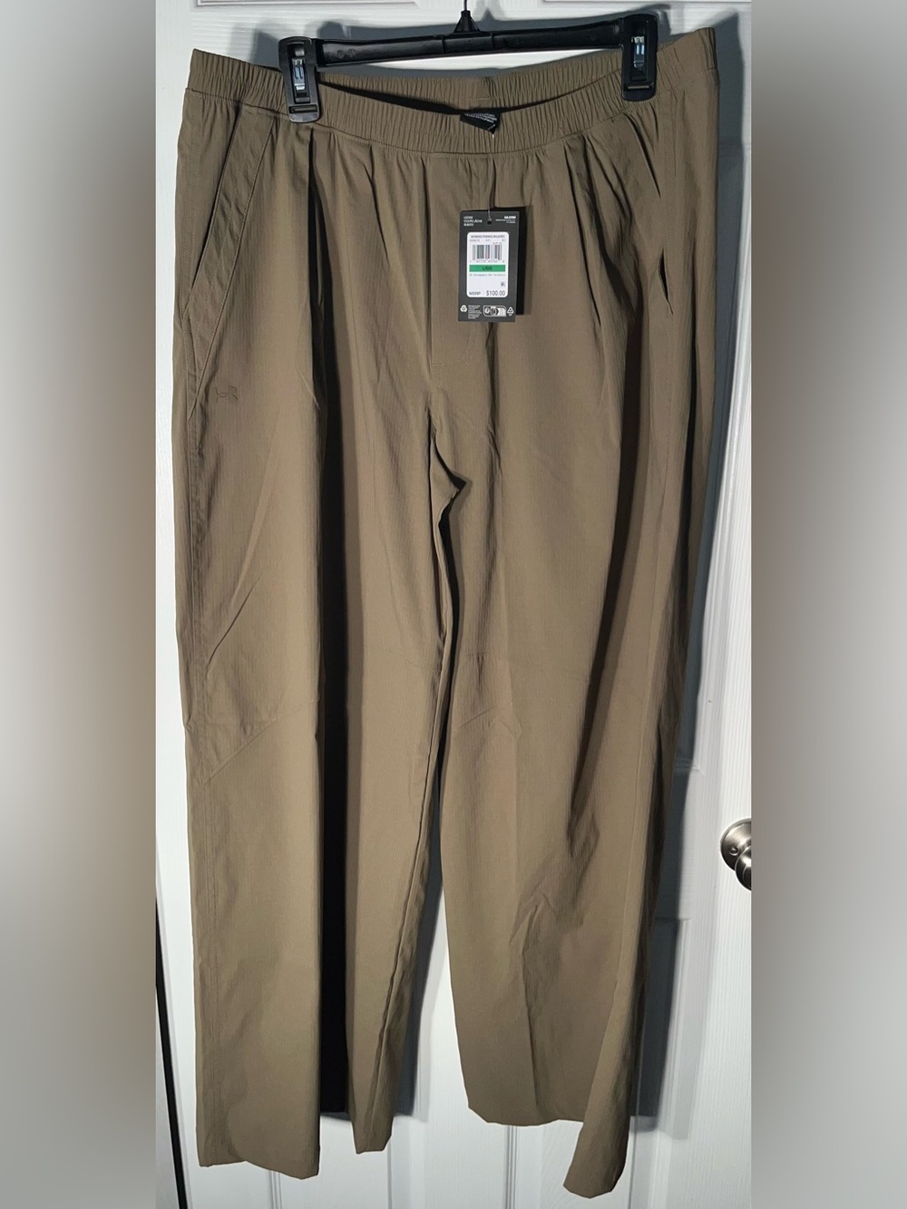 $100 Under Armour Unstoppable Woven Parachute Pants Women’s Large Baggy 6000276